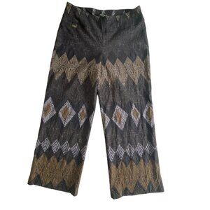 Lisette Montreal Zig Zag Diamond Cropped Pants 4/6
